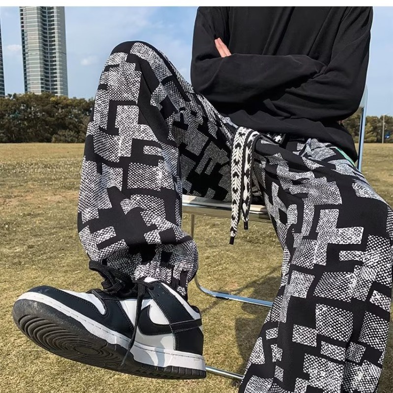 Quần Thể Thao Dáng Rộng Sọc Ca Rô Thời Trang Hàn Quốc Trẻ Trung