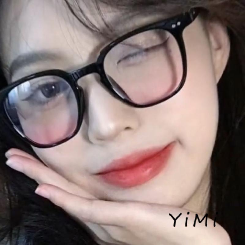 Mắt Kính Gọng Tròn Màu Đen Thời Trang Cho Nữ