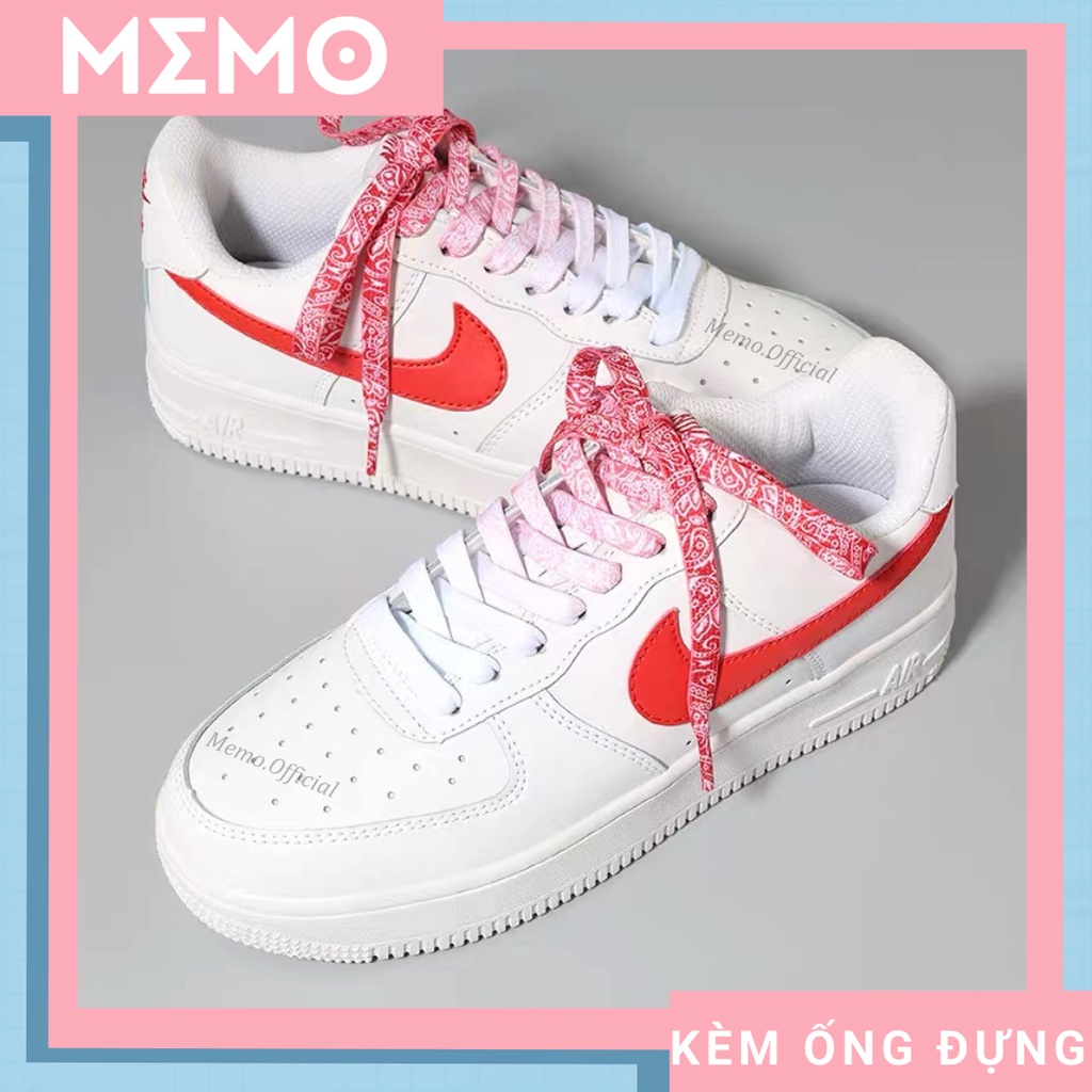 Dây Giày AF1 Hoạ Tiết Paisley x Ombre Custom Giày Phụ Kiện Memo