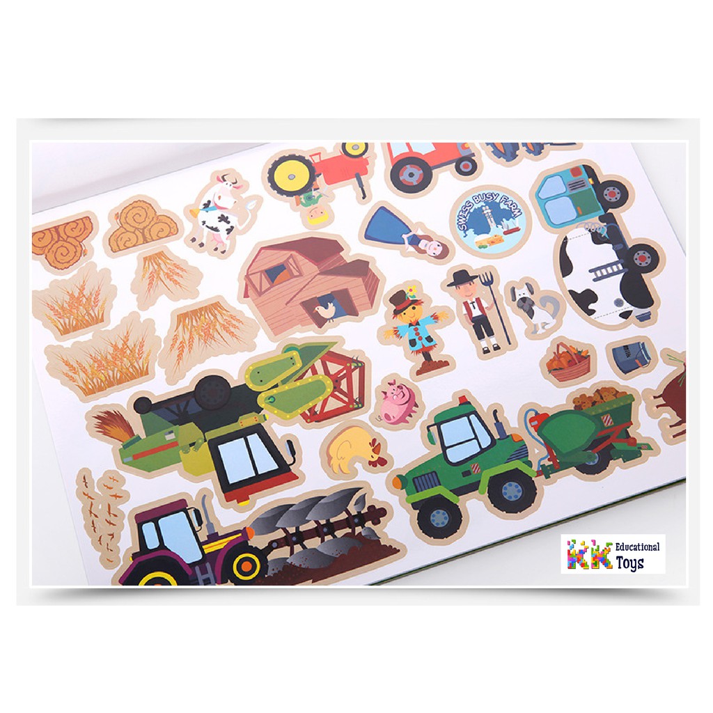 Đồ chơi trí tuệ: Nhãn dán nhiều lần - Reusable sticker - Joan Miro - Kkstore