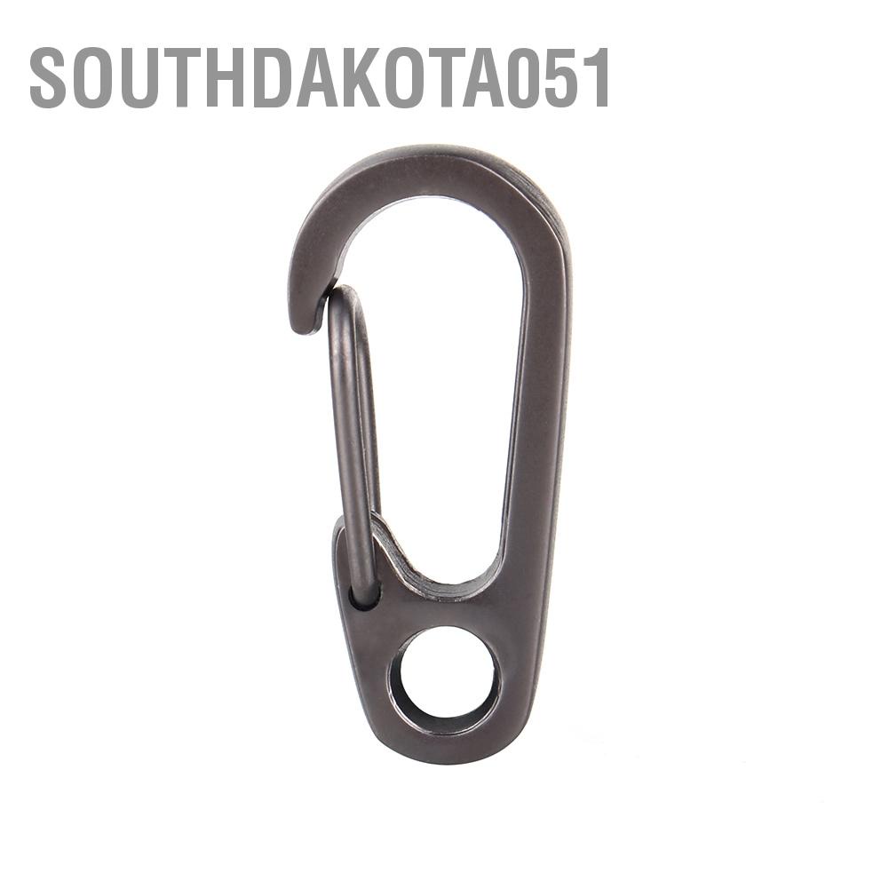 Southdakota051 Outdoor Camping Hiking Carabiner Hook Stainless Steel Keychain Buckle