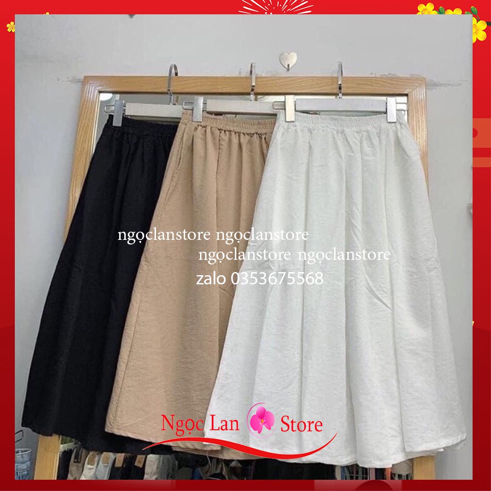 Chân Váy Hàn Quốc Dáng Dài  Nhiều Màu