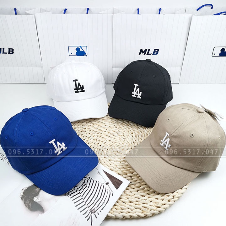 Nón Mũ Lưỡi Trai LA NY MLB Xanh Dương Rookie Ball LA Dodgers D.Green 32CP77111-07G Xịn, Mũ Nón MLB LA Xanh Rêu Biển