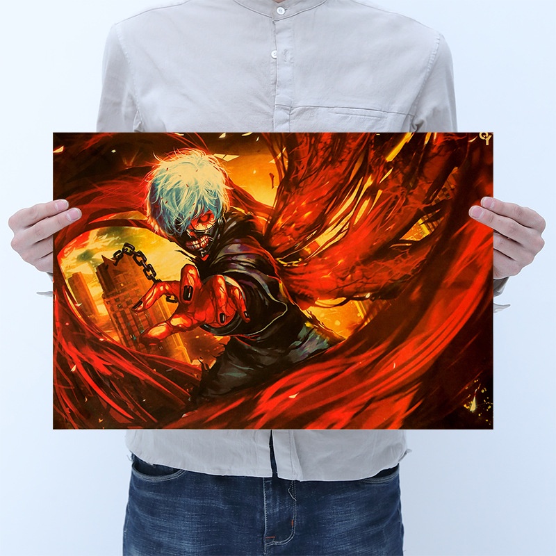 Poster Hoạt Hình Tokyo ghoul Kích Thước 50.5 * 35cm