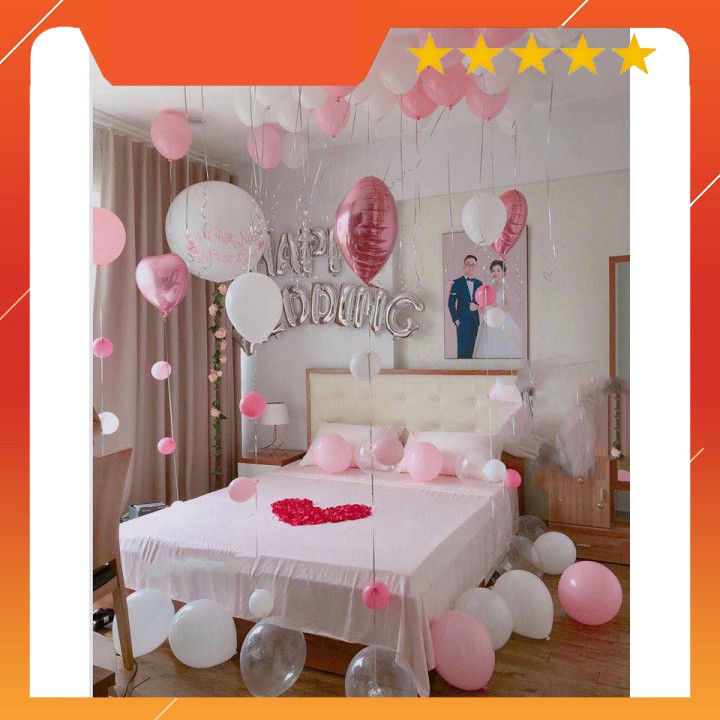 Set abum các sét trang trí phòng cưới phòng tân hôn Happy Wedding nhiều mẫu dễ trang trí