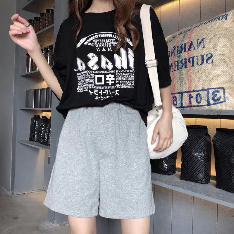 Quần short thun nam nữ, quần đùi lưng thun Unisex