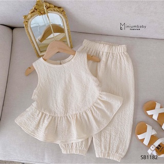 Bộ pelum xốp bé gái