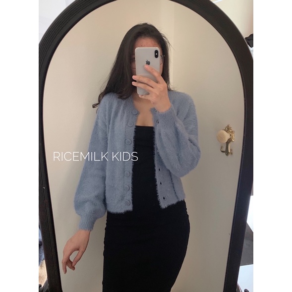 Áo Cadigan len lông thỏ xuất dư xịn cho nữ | BigBuy360 - bigbuy360.vn