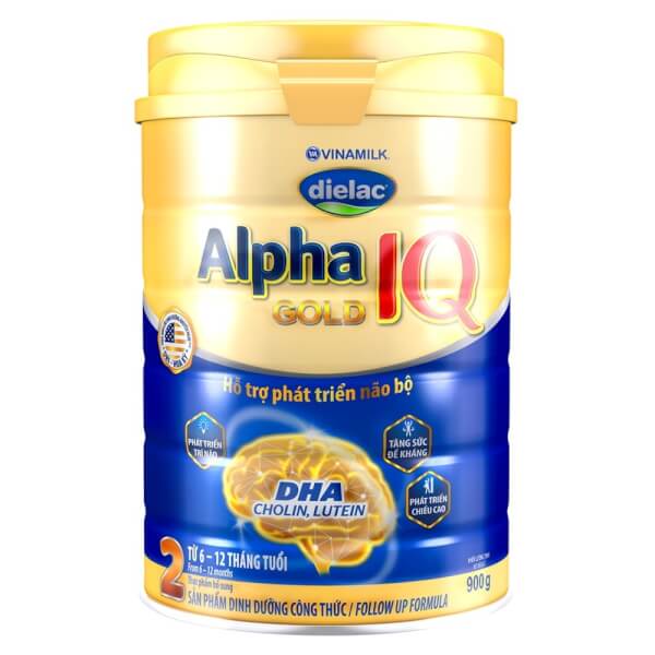 Sữa bột Dielac Alpha IQ Gold lon 900g các số