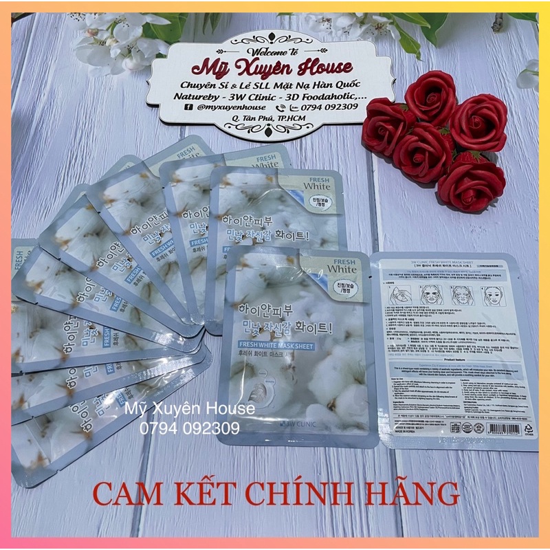 Mặt Nạ Dưỡng Da 3W Clinic Tuyết Hàn Quốc