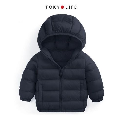 Áo Khoác Lông Vũ Cao Cấp Siêu Nhẹ, Ấm Trẻ em 3 lớp có mũ TOKYOLIFE I3JCK600F