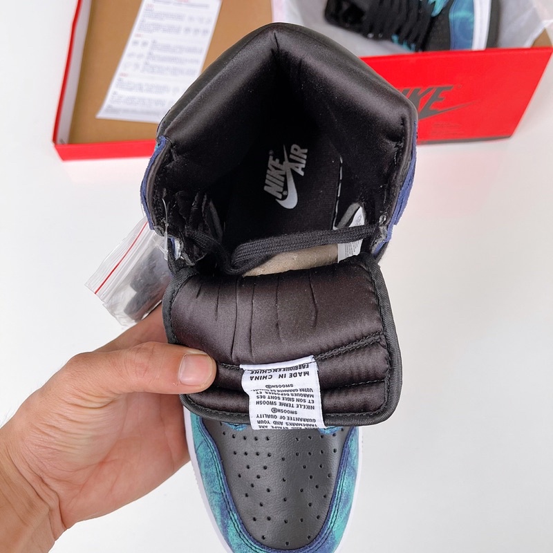 Giày Jordan High Tie Dye ( JD Xanh loang Galaxy ) Bản đẹp  - Fullbox có dây phụ đi kèm