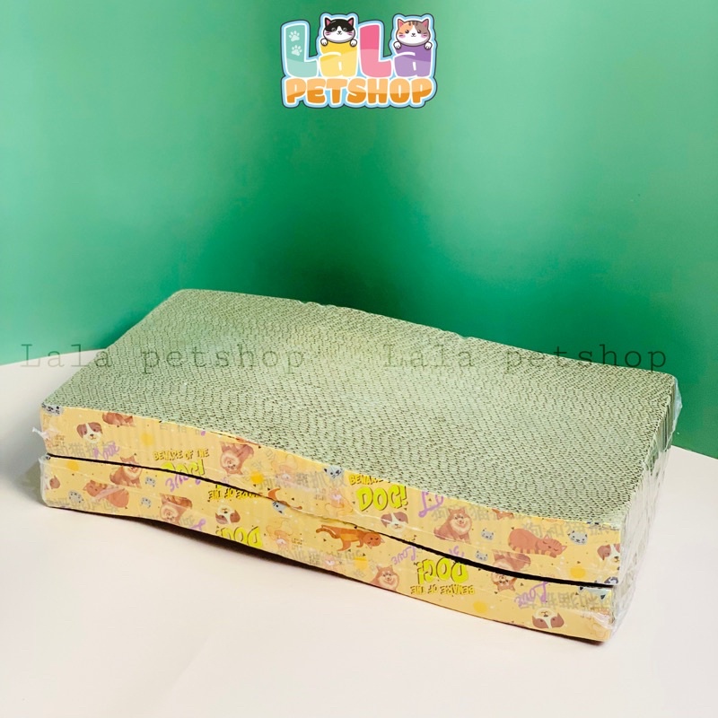 Đồ Chơi Bàn Cào Móng Cho Mèo, Bàn Cào Giấy, Bàn Cào Móng Lượn Sóng Cho Mèo, LaLaPetShop