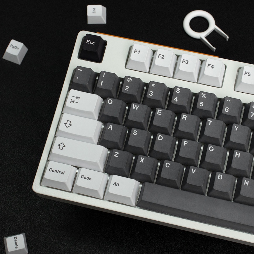 138 phím Ashes Keycap Cherry Profile Minimalist PBT Dye Sub Bàn phím cơ Keycap