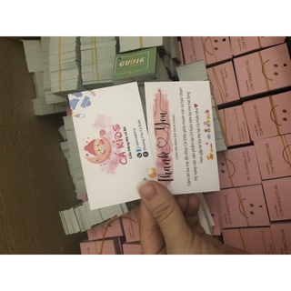 500 thẻ cá kids chất liệu c300 cán mờ 2 mặt