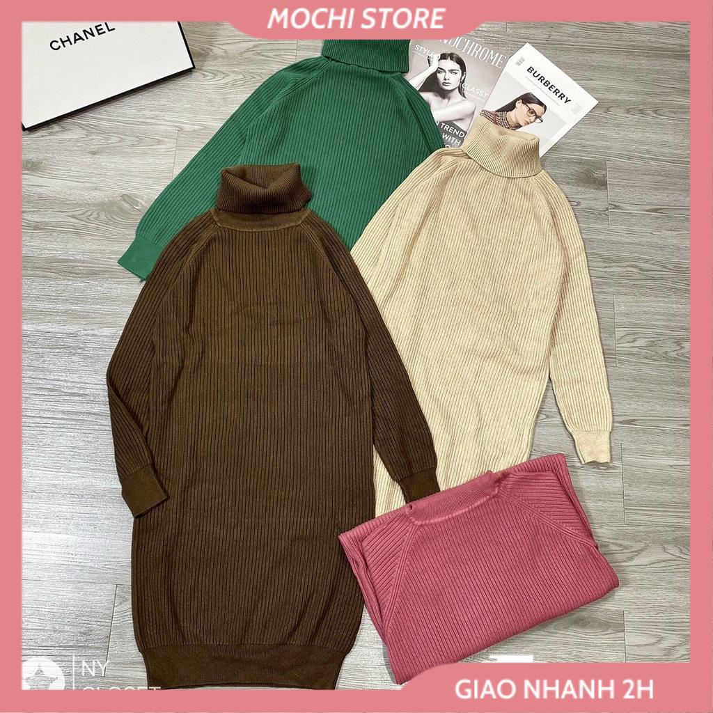 Váy Len Nữ Dáng Suông, Đầm Len Tăm Cổ Lọ Cao Cổ Giữ Nhiệt Nhiều Màu Basic Form Rộng Hàng Quảng Châu Cao Cấp Style Hàn Qu | BigBuy360 - bigbuy360.vn