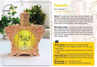 Giảm giá 35% tinh dầu nước hoa Dubai hàng nội địa limited !