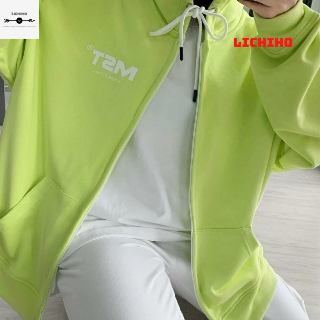 Áo hoodies dây kéo fom rộng MISSOUT AKNM16 LICHIHO jacket nỉ ulzzang hottrend nam nữ rẻ đẹp dành cho học sinh sinh viên | BigBuy360 - bigbuy360.vn