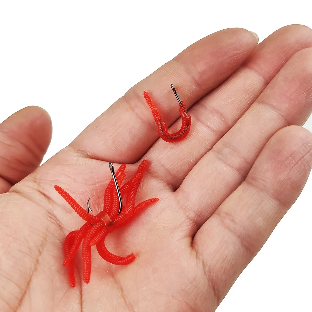 50 Mồi câu cá giả mềm mài tiện dụng 40mm