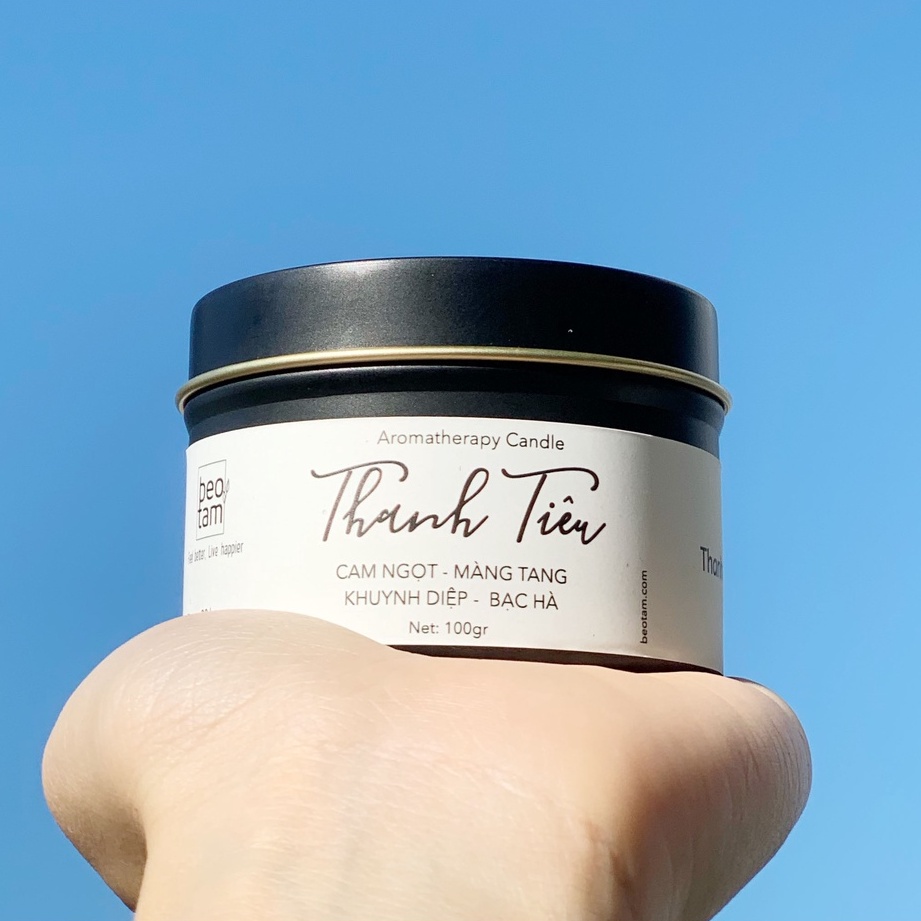 Nến Thơm Thiên nhiên Phối Hương Thư Giãn - Bồ Thóc Organic - Nến cao cấp organic không khói dễ ngủ tinh dầu tự nhiên