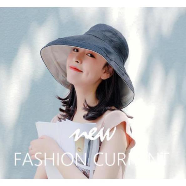 Mũ Vải Vành Rộng Che nắng  - Mũ 2 Mặt Thời Trang Mẫu Mới HOT 2021