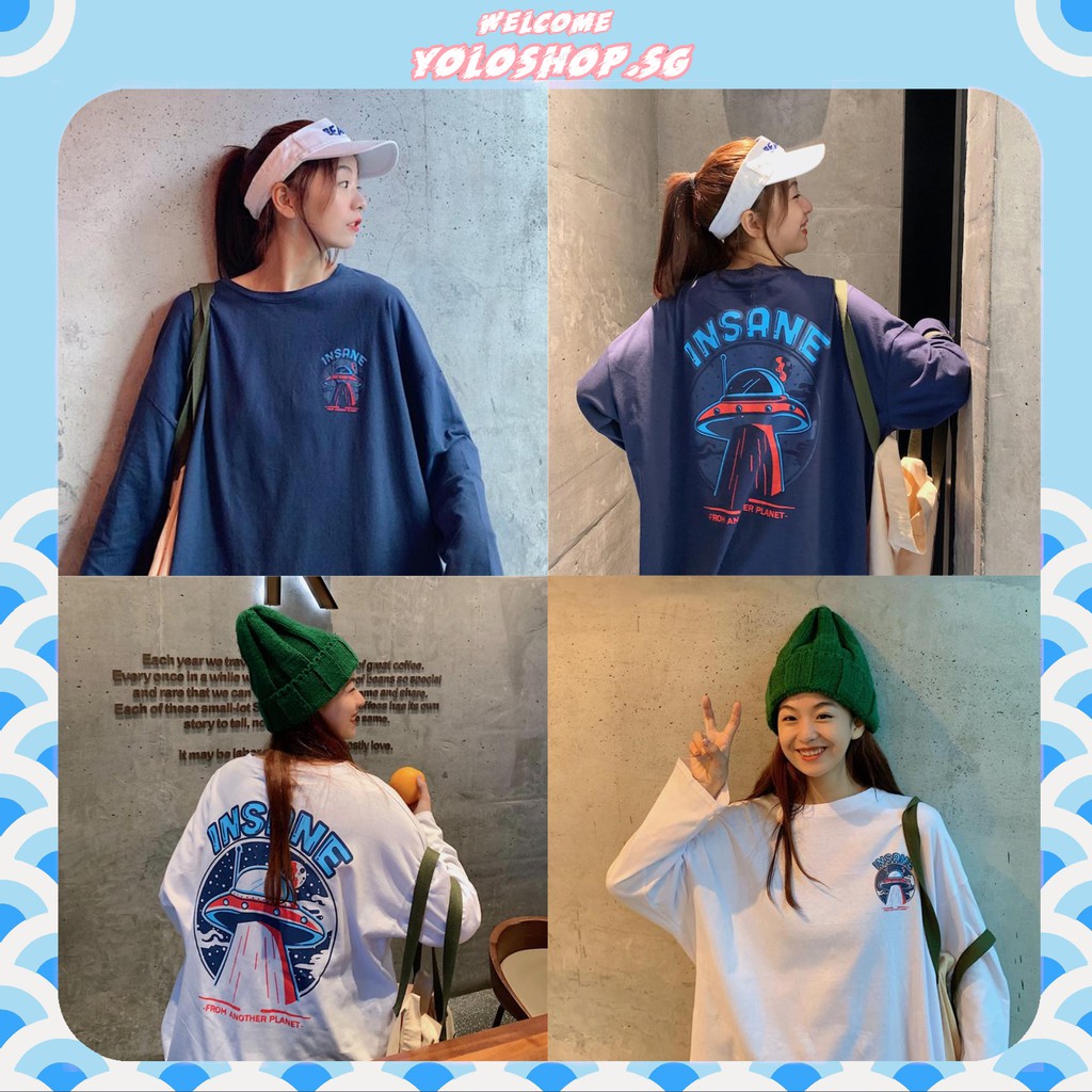 Áo Thun Tay Dài Unisex INSANE Form Rộng Ulzzang | BigBuy360 - bigbuy360.vn