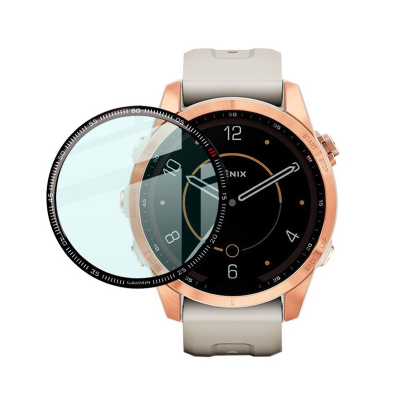 Miếng Dán Viền Cong 3D Trong Suốt Bảo Vệ Màn Hình Đồng Hồ Thông Minh Fenix 7X 7S
