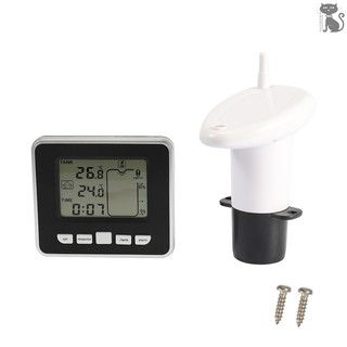 COD☆ Ultrasonic Water Tank Liquid Depth Level Meter Sensor with LCD Display