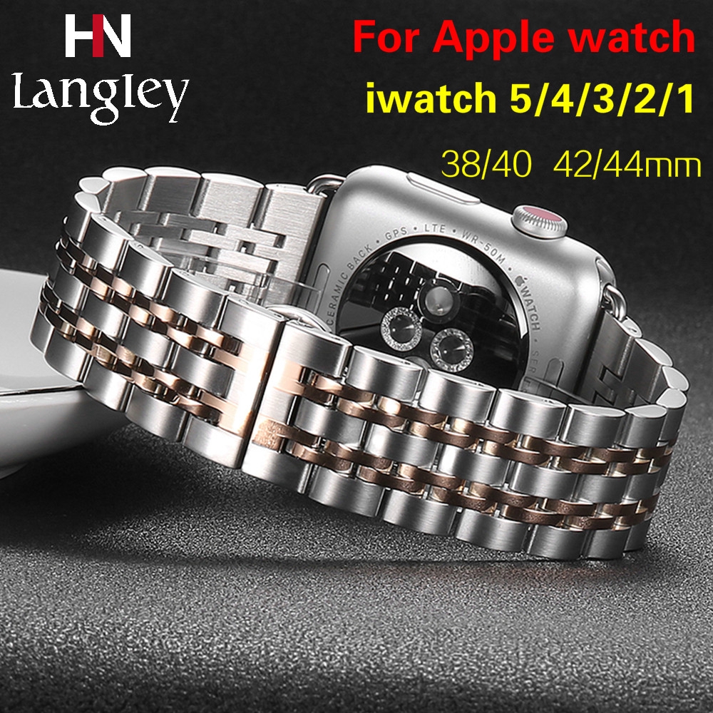 Dây Đeo Bằng Thép Không Gỉ Dành Cho Apple Watch Series 5 4 3 2 1 40mm 42mm / 38mm