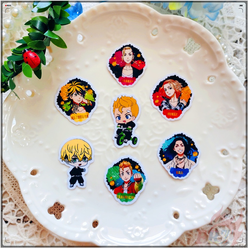 Bộ 40 Miếng Dán Trang Trí Sổ Tay Diy Hình Tokyo Revengers Q-1 Thời Trang