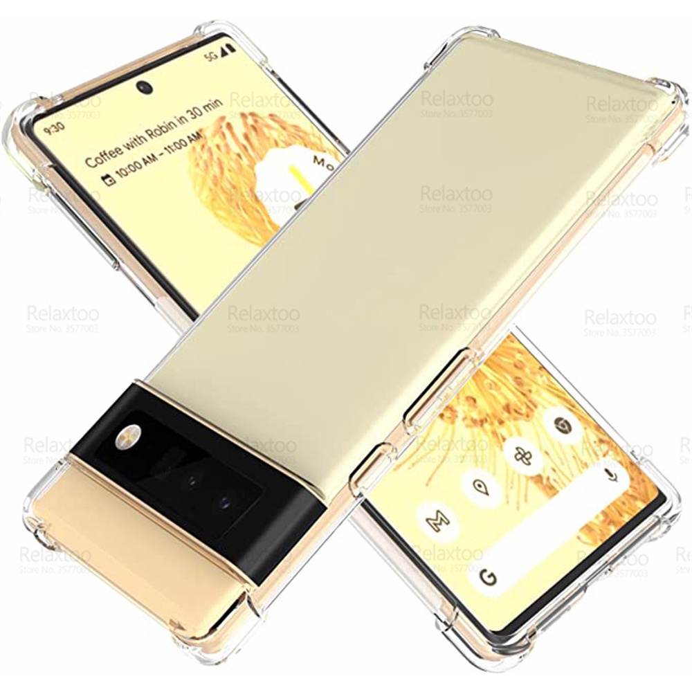 For Google Pixel 6 Pro Case Transparent Phone Cover Google Pixel6 6Pro Pixel6Pro Soft TPU Shockproof Protection casing