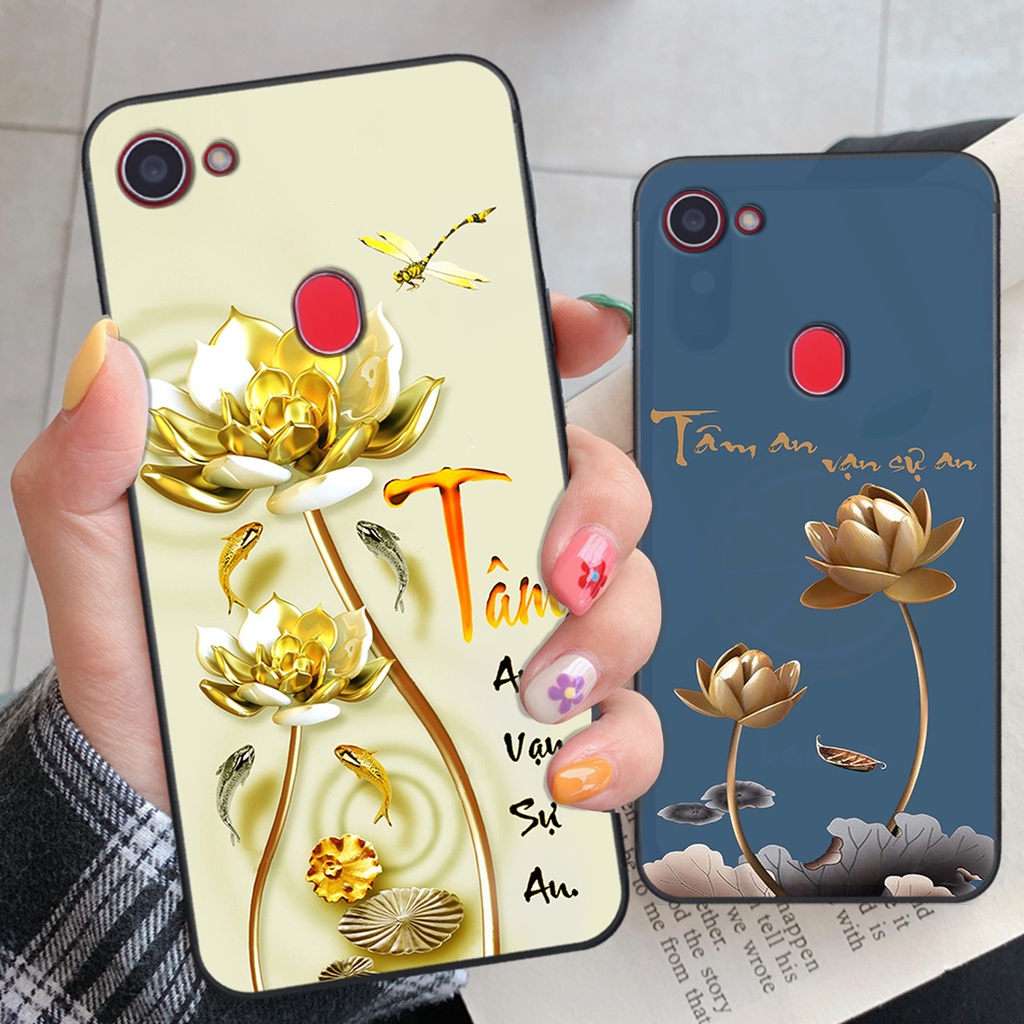 Ốp lưng Oppo F5 / F5 Youth / F7 phiên bản cha mẹ - vợ chồng- chữ thư pháp Tâm, nhẫn, phúc lộc thọ cực đẹp và ý nghĩa