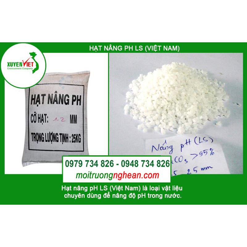 Hạt đá nâng nồng độ pH LS lọc nước, xử lý nước 1Kg