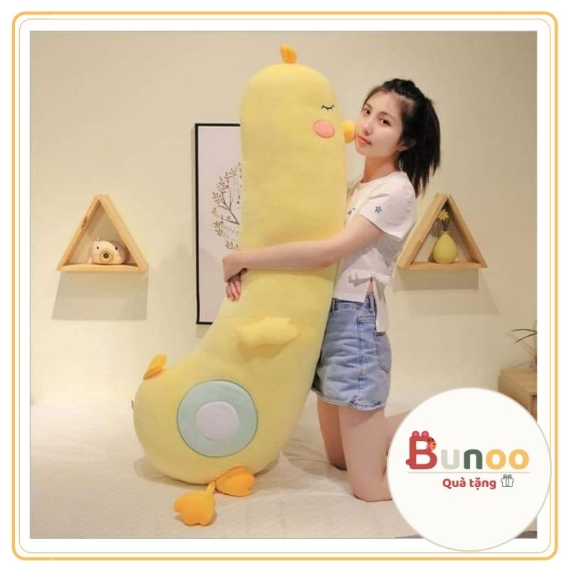 Gấu Bông Vịt Vàng Má Hồng Gối Ôm Hàng Cao Cấp Kích Thước Từ 70cm-1m5 Bunoo Shop