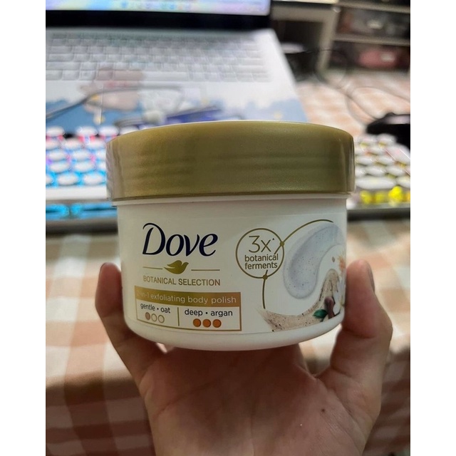 Tẩy da chết toàn thân Dove 2 ngăn