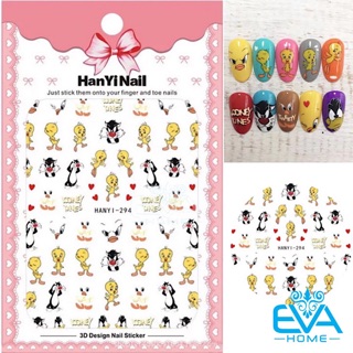 Miếng Dán Móng Tay 3D Nail Sticker Tráng Trí Hoạ Tiết Hoạt Hình HY294