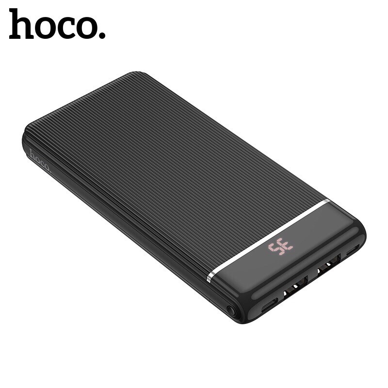 Sạc dự phòng 10000mah hoco j59 2 cổng USB màn hình led hiển thị pin