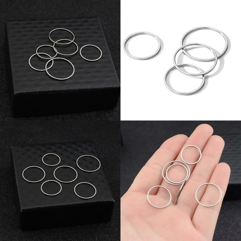 Nhẫn trơn đơn giản phong cách Hàn Quốc