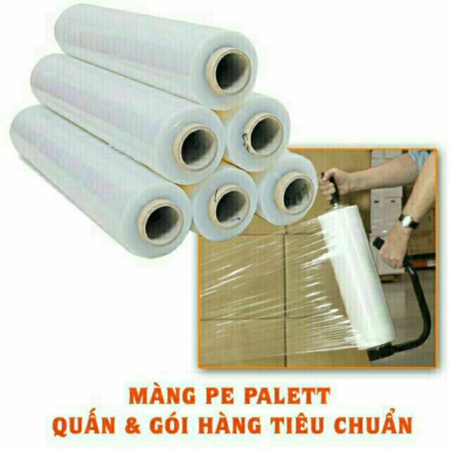 Màng quấn hàng PE chuyên quấn hàng gói hàng tiêu chuẩn( 50 cm)