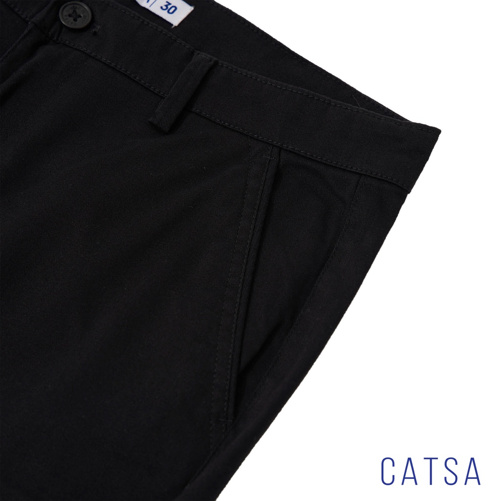 Quần kaki CATSA xanh đen, đen, be chất liệu kaki chuẩn form, thoải mái và phong cách QTK062 - QTK063 - QTK064