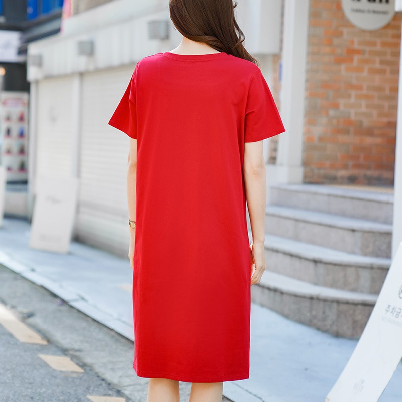 Đầm suông dáng dài form rộng hot nhất trong BST đầm nữ, chất cotton ( ảnh thật)