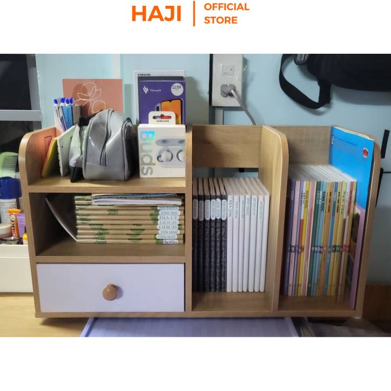 Kệ đa năng nhiều ngăn phân chia vật dụng khoa học nhỏ gọn thương hiệu HAJI A176