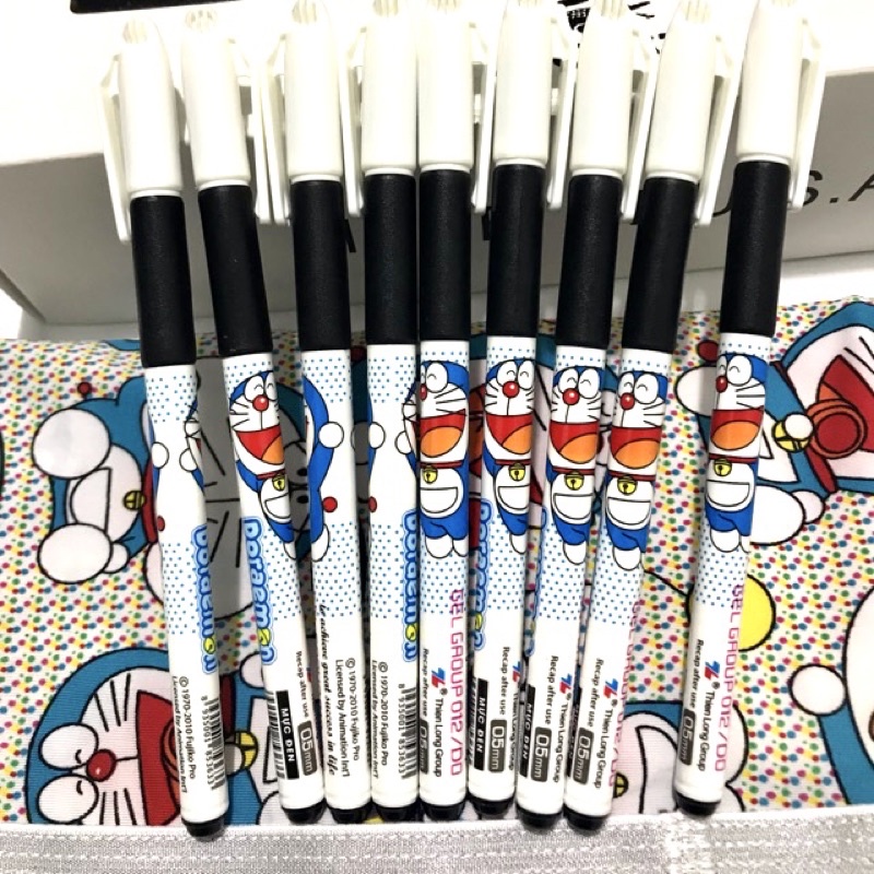 Sỉ Hộp 20 Bút Gel Nước Doraemon THIÊN LONG.Nét 0.5mm