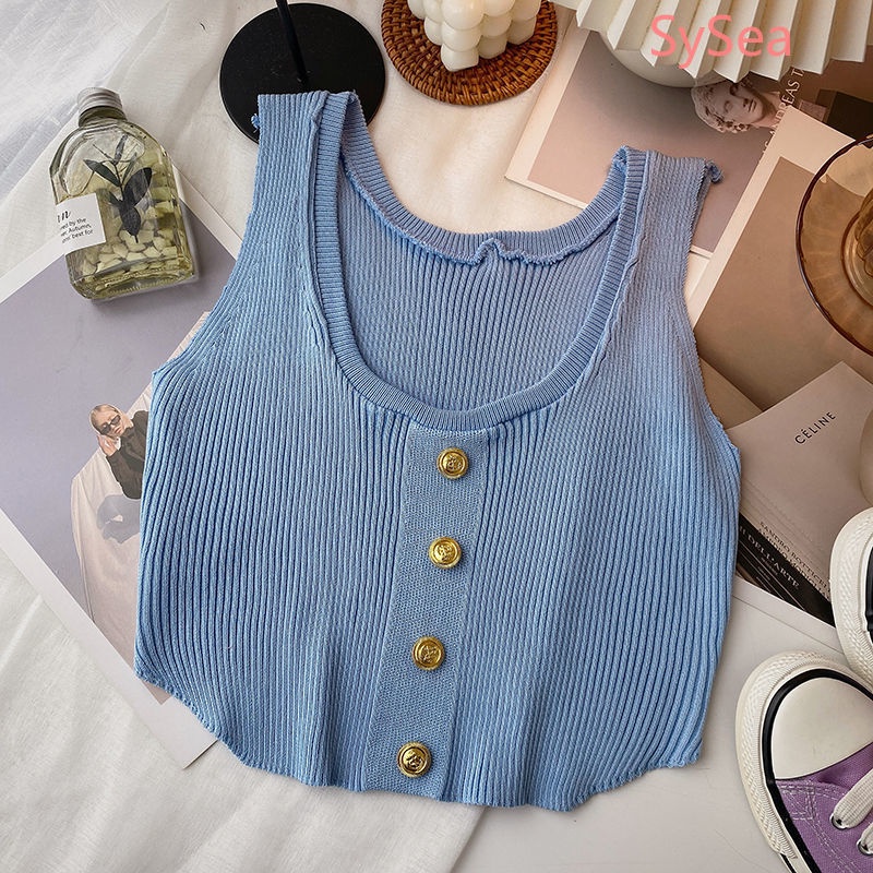 Áo hai dây Màu Sắc Đơn Giản Quyến Rũ Cho Nữ