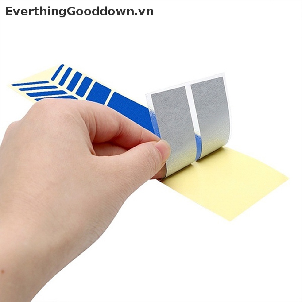 Bộ 2 Đề Can Vinyl Họa Tiết Kẻ Sọc Dán Gương Chiếu Hậu Xe Hơi DIY