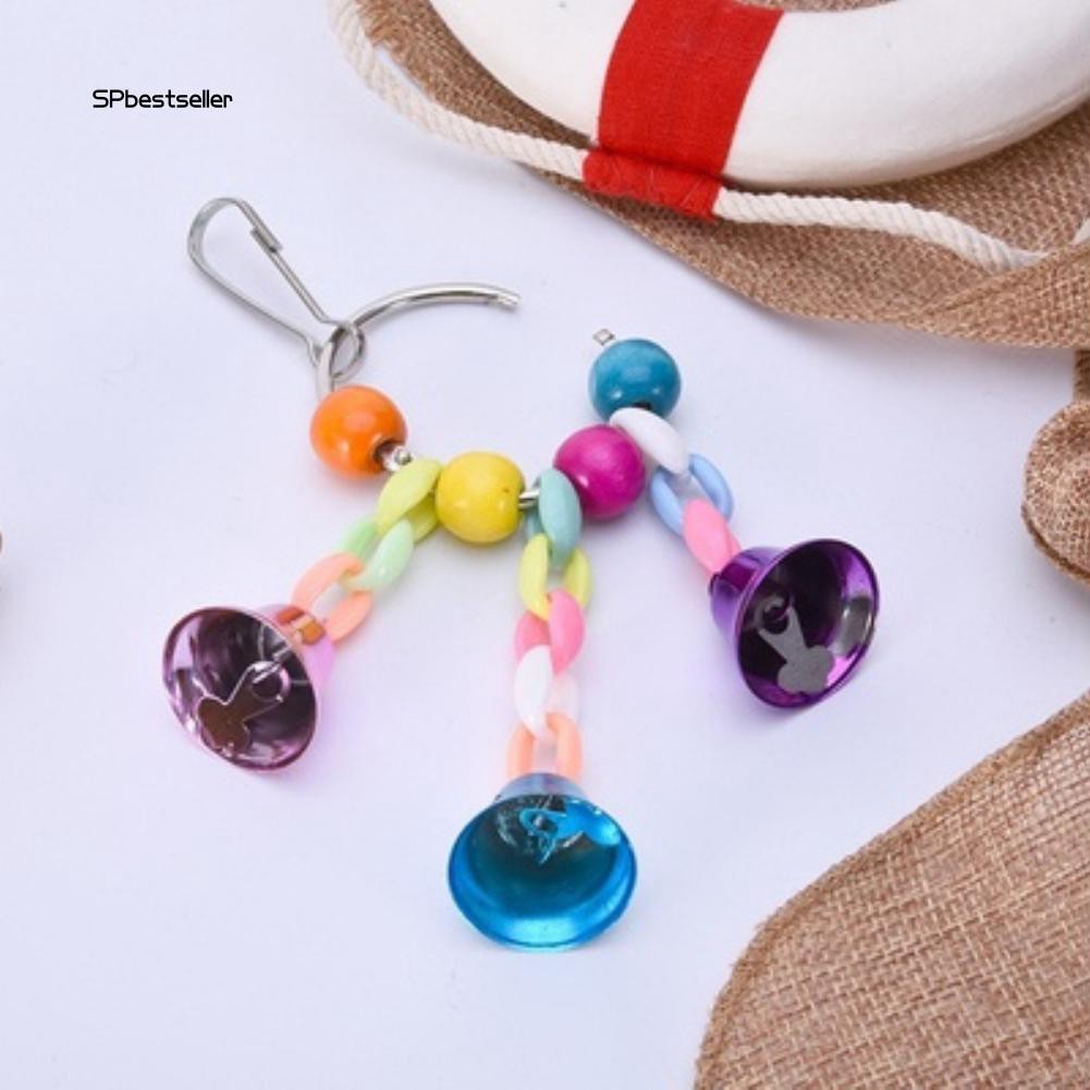 Đồ Chơi Dây Chuông Nhiều Màu Treo Lồng Chim Vẹt