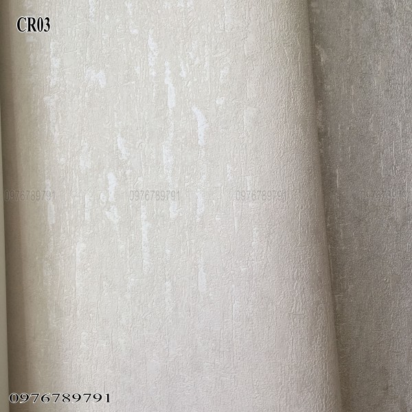10m Giấy dán tường trơn Cao Cấp CR cho Phòng Ngủ, Phòng Khách Lụa Không Keo Khổ 53cm