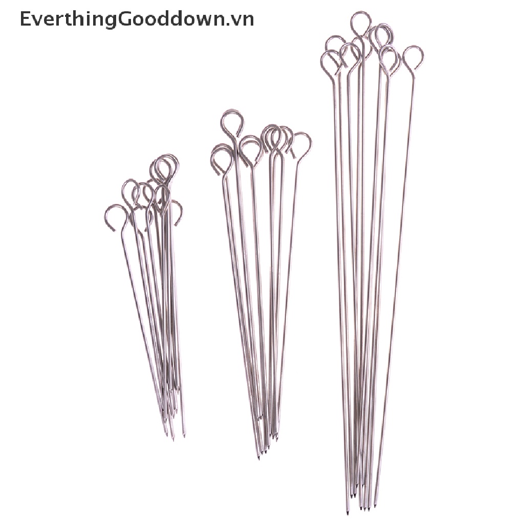 Everthingooddown 10 Xiên Nướng Thịt Hình Con Ngỗng Bằng Thép Không Gỉ