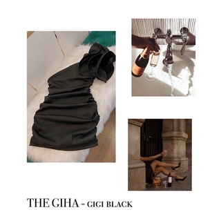 pass đầm the giha đen