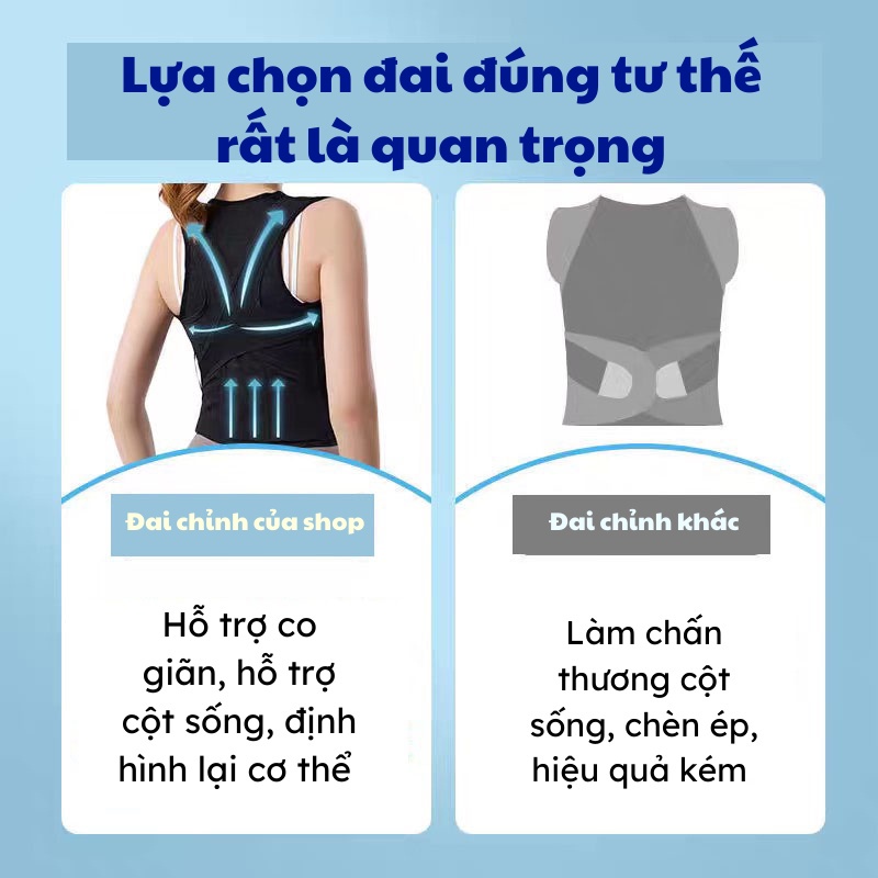 Đai Chống Gù Lưng Đai Lưng Cột Sống Định Hình Cơ Thể Hiệu Quả Moda.H